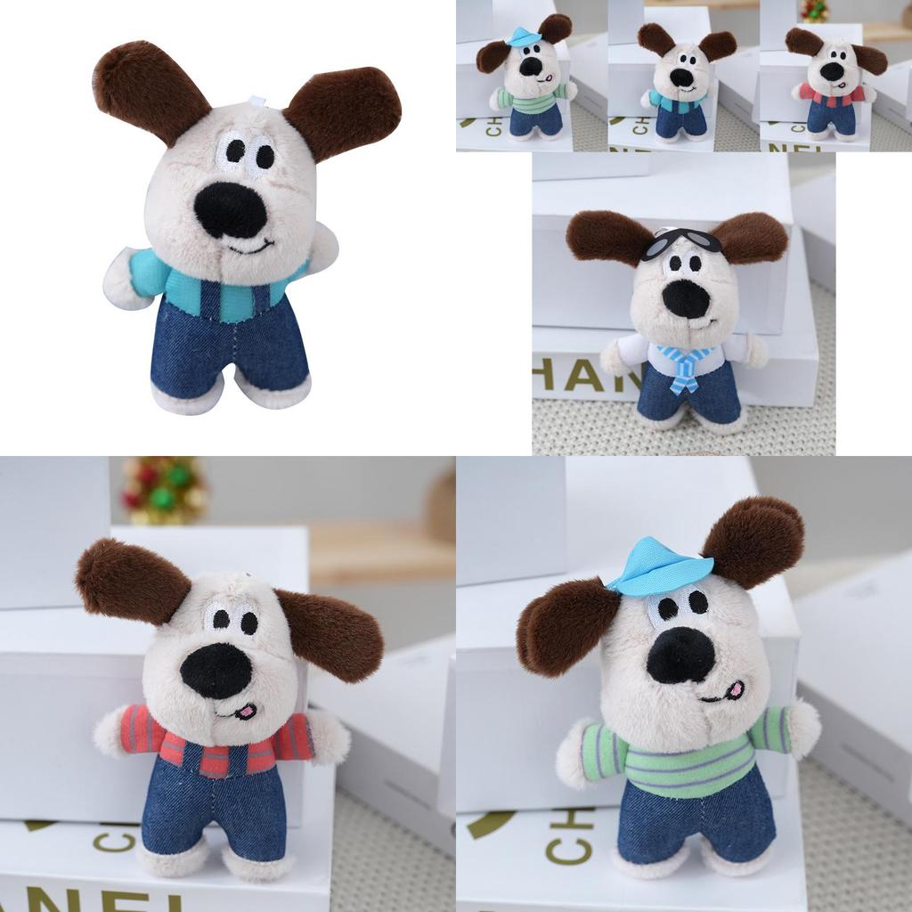 Adorable Plush Dog Keychain For Couples Cute Cartoon Dog Bag Charm