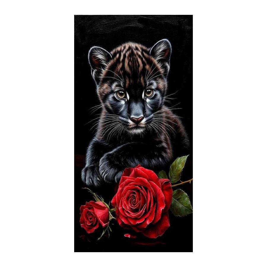 Black Panther Large Size Diamond Painting New Collection Wild Animals Diy Full Drill Rhinestone Embroidery Mosaic Cross Stitch Kits