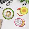 Amyaker Diamond Art 12 Fruit Coasters with DIY Beaded 5D Diamond Painting Coaster Craft Kit for and Arts and Crafts Supplies Kit, Holder, Coasters,