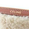 Pristine CELINE Clutch bag SMALL POUCH WITH STRAP shearling leather 10J503FJ4 Used
