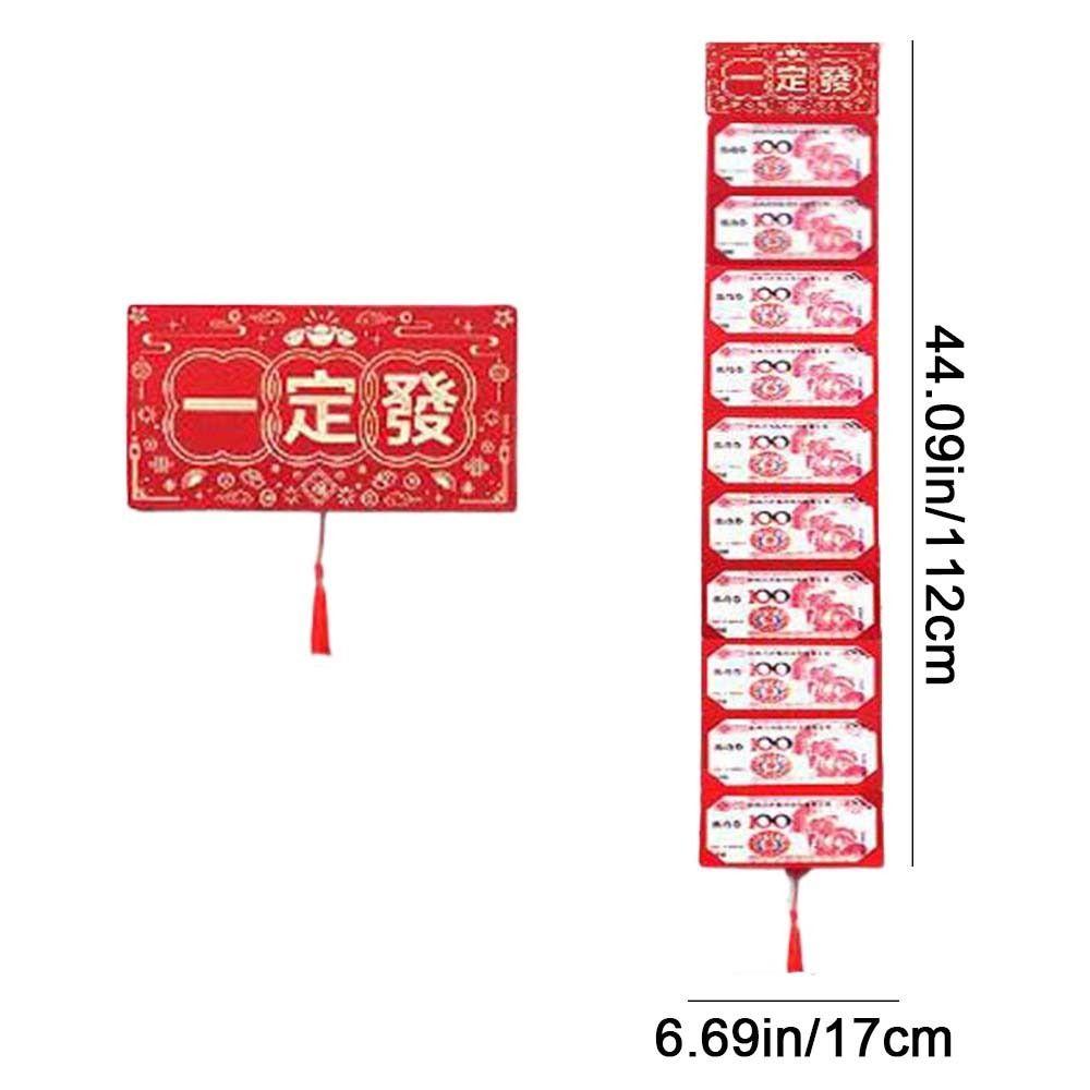 10 Card Positions Lucky Red Packet Chinese Style Red Envelopes Folding Red Envelope  Birthday