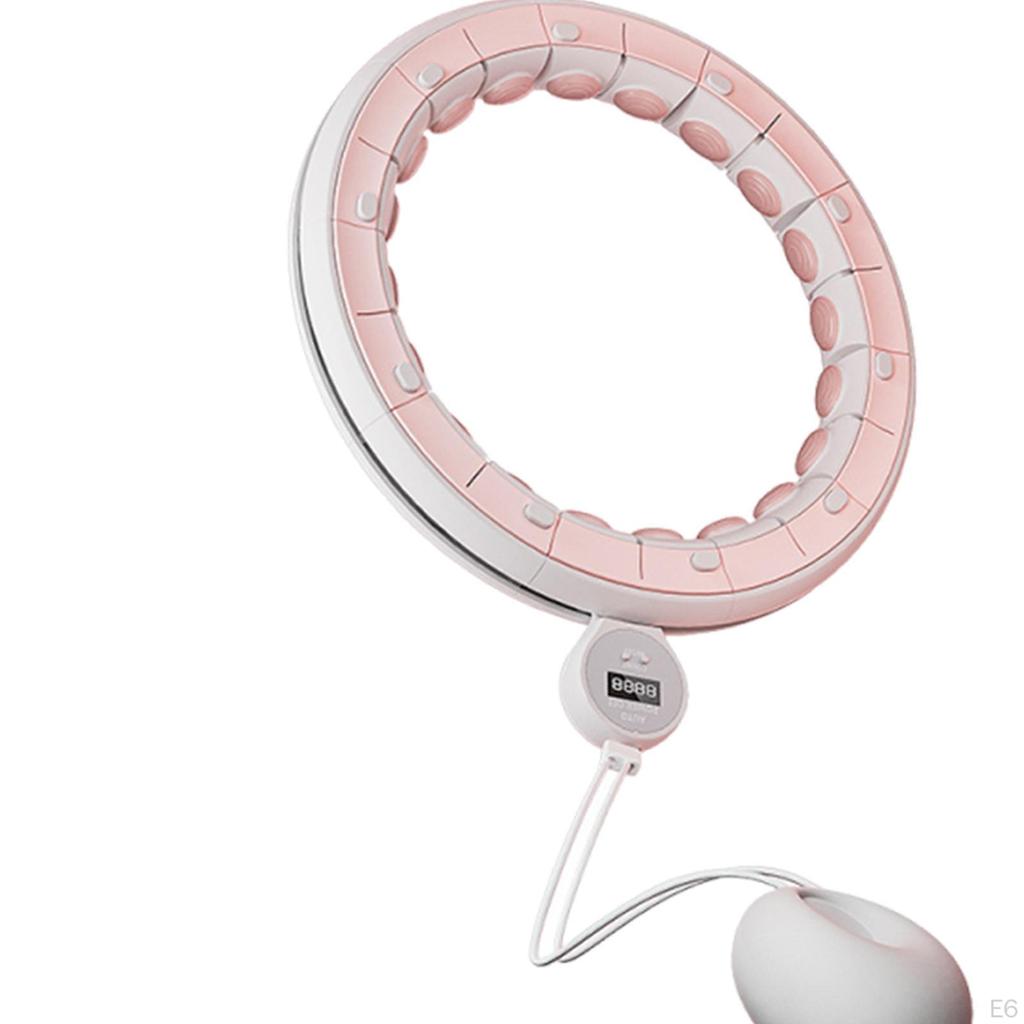 Smart Weighted Fitness Hoop with Massage Points Exercise for Gym Travel