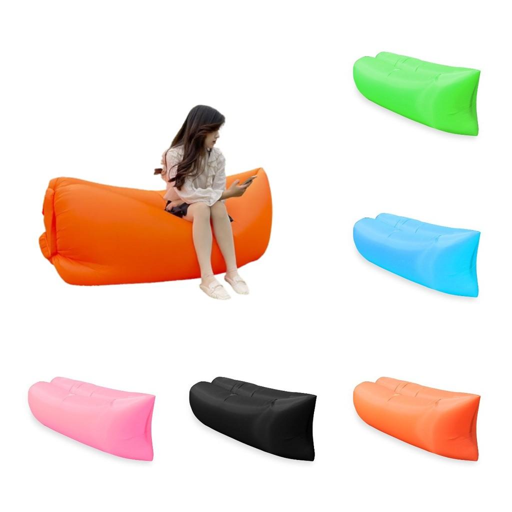 Inflatable Lounger Folding Air Sofa Outdoor Sleep Tool Portable Prop Camping