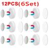 12/2Pcs Strong Magnetic Hooks Wall Mount Anti-Lost Magnet Storage Holder For Remote Control Fridge Sticker Home Organizer Hook