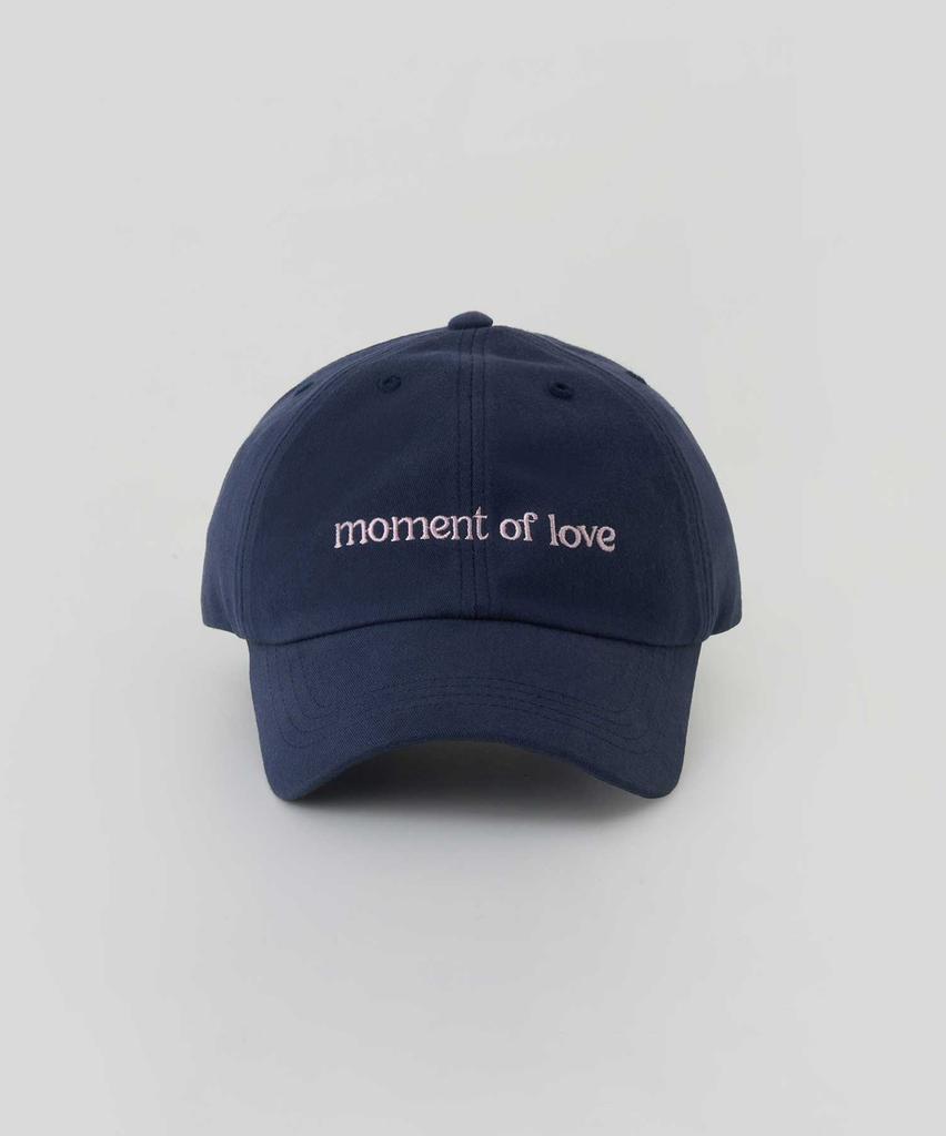THERYE Moment Cotton Ball Cap(Navy)