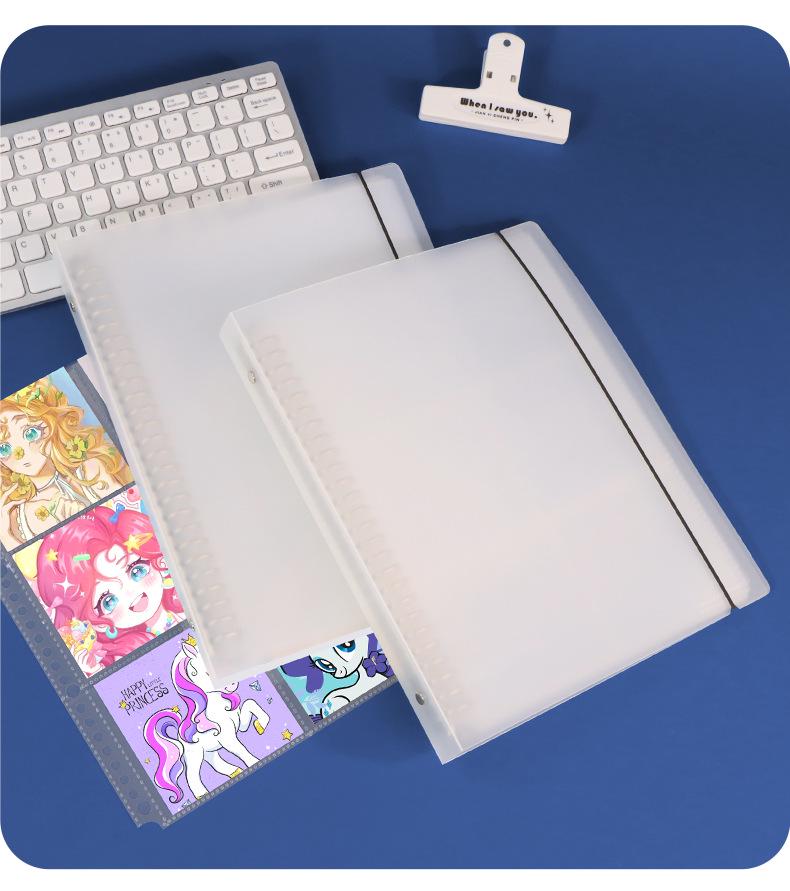 B5 26-Hole Large-Capacity Frosted PP Binder Cover & Refill Notebook Folder
