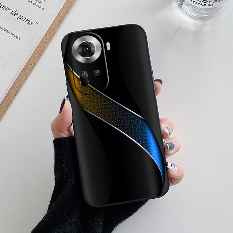 For Oppo Reno 11 5G Case CPH2599 Fashion Soft Silicone Back Cases for Oppo Reno11 Pro Reno 11F Reno11 F Phone Cover etui Fundas