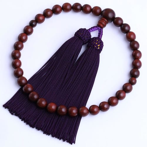 LEOBEE Women's Handmade Prayer Beads, Natural Rosewood, Ebony, and Ironwood Wood with Magnetic Bag, Suitable for Funerals, Memorial Services, Grave Vi