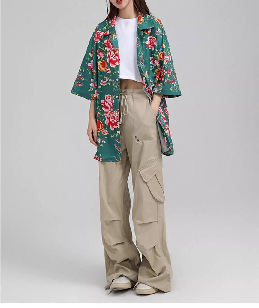 Women's Retro Floral Chinese Trend Long Sleeve Shirt - Spring/Autumn Fashion Versatile Top