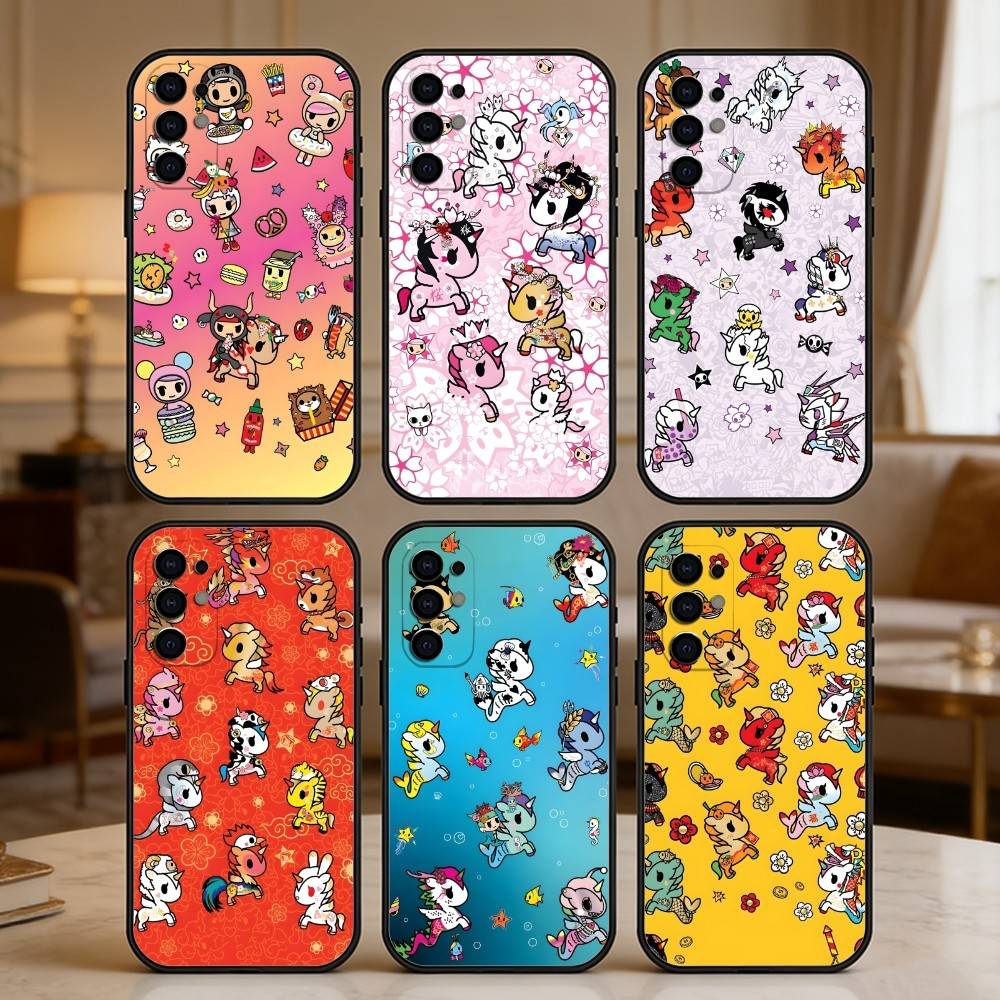 Japanese Pop T-Tokidoki-i Culture Phone Case For Samsung S25,S24,S21,S22,S23,S30,Ultra,S20,Plus,Fe,Note,5G Black Cover