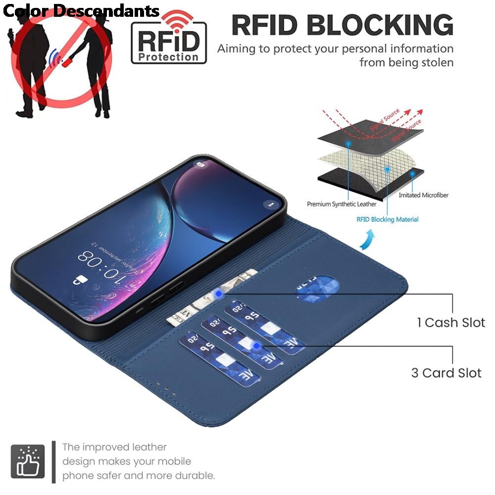 G05 G15 G35 G55 G75 5G Flip Case RFID Leather Book Funda for Motorola Moto G84 G54 Power G34 G24 G14 G04 G13 G23 G53 G73 15 Capa