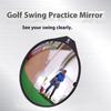 Golf Swing Correction Mirror With Convex Acrylic Surfaces Enhances Visibility Light Weight Plastic Golf Practice Mirror