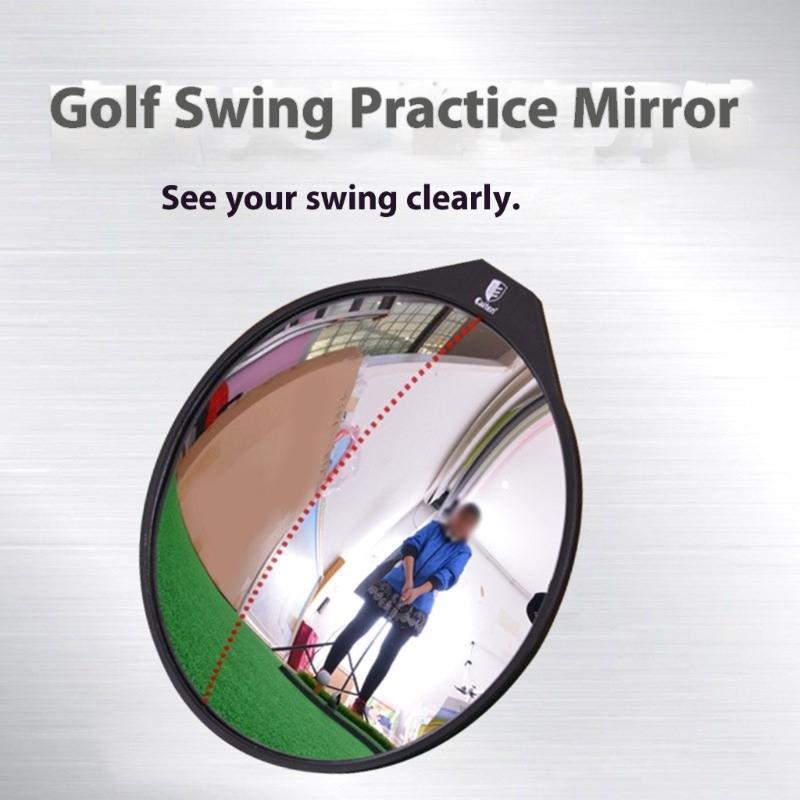 Golf Swing Correction Mirror With Convex Acrylic Surfaces Enhances Visibility Light Weight Plastic Golf Practice Mirror