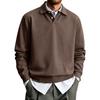 Men's Color Long Sleeve Shirt Casual Collared Top for Daily Wear