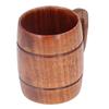 300ml Wooden Cup with Handle Anti Scalding Coffee Cup Harmless Water Beer Mug for Office Home