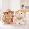 Easter Bunny Soft Stuffed Plush Toys Brown White Rabbit Cute Animal Plushies Doll Happy Easter Day Decor For Home Favors Gifts