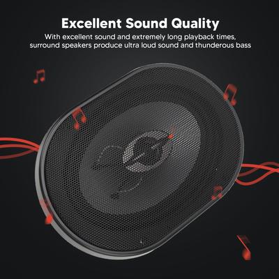 1 Par Altavoz Coaxial de 2 Vías 380W A Prueba de Golpes Altavoz Estéreo Universal para Coche RV ATV Motocicleta Actualización de Altavoz