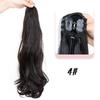 European & American Women's Layered Curly Ponytail Wig Extensions - Fashionable Realistic Big Wave Hairpiece with Drawstring Braid