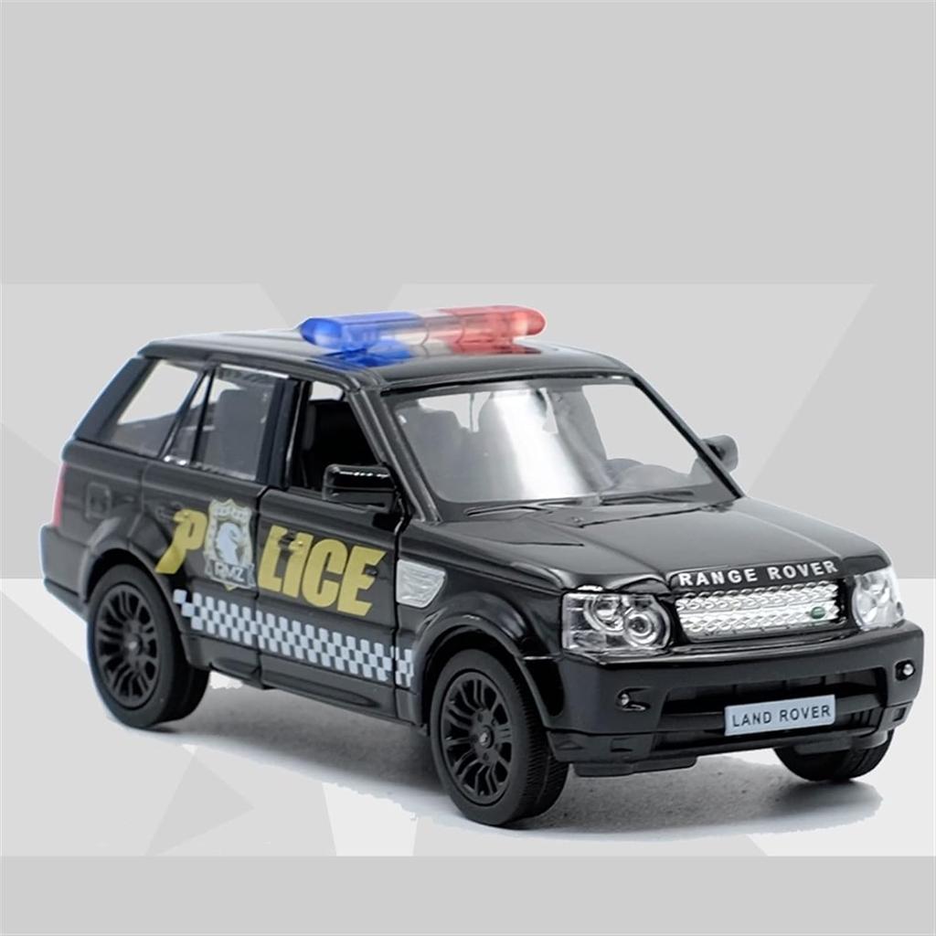 1/36 Scale Land Rover Range Rover Police SUV Vehicle Toy Car Alloy Diecast Car Model Toy with Pull Back for Children Gifts Toy Collection