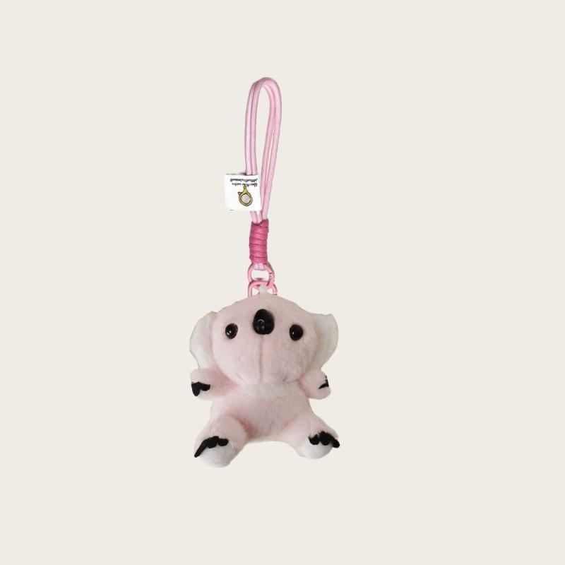 Cartoon Plush Koala Toy Pendant Cute Tree Kangaroo Doll Car Keychain Couple Exquisite Bag Pendant Cute