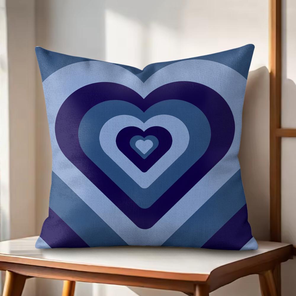 Sweet Love Cushion Cover Natural Linen Organic Fabric DoubleSided Printing Couch Pillow Covers Home Decor