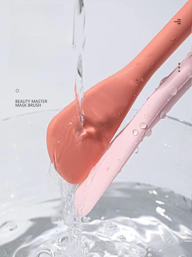1Pc Double-ended Silicone Facial Mask Brush, Pore Cleansing Brush, Clay Mask Applicator