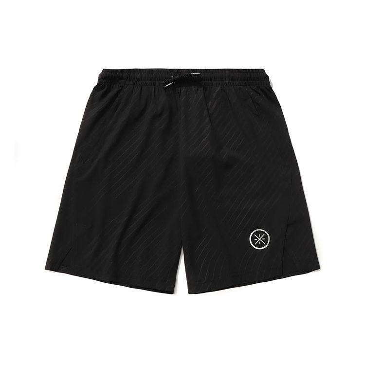 

Li Ning Wade Series Theme Logo Print Sports Shorts Men shorts Black AKSR219-1 L
