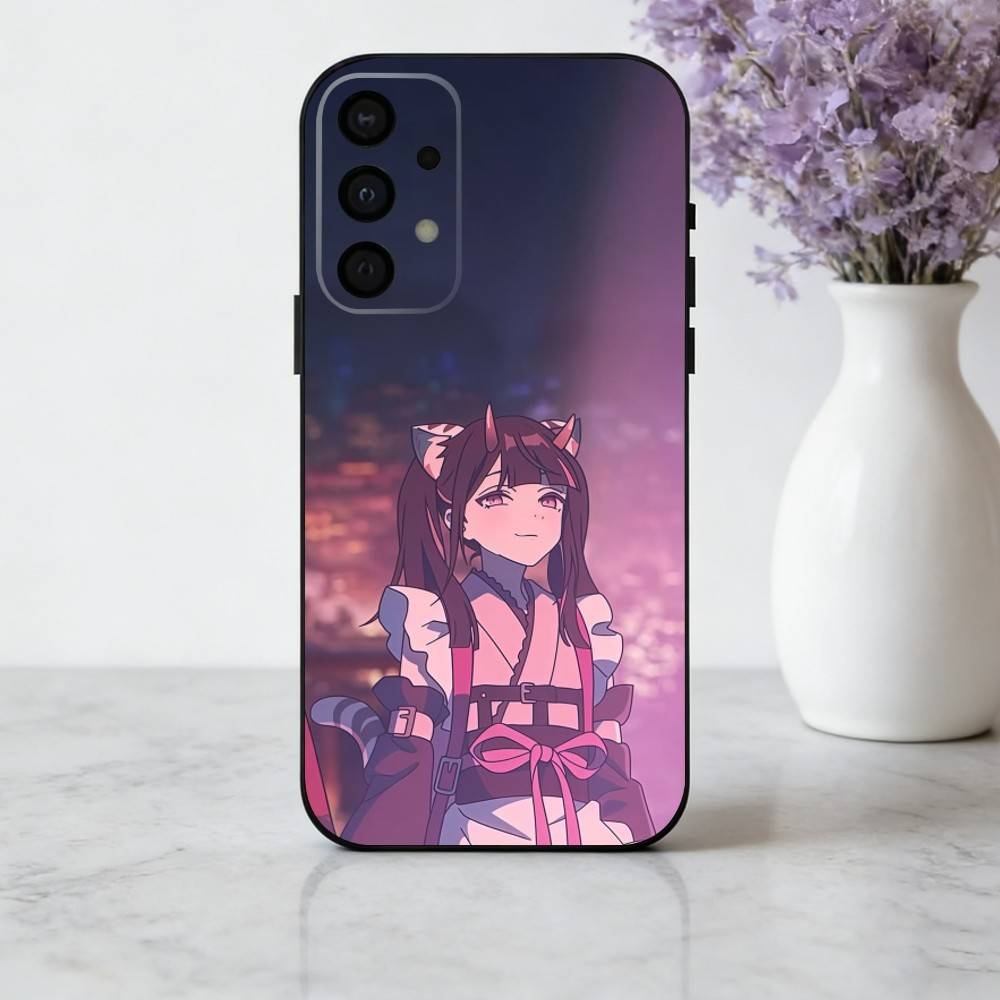

P-Princess K-Kaguya-A Cute Phone Case For Samsung Galaxy A73,A72,A71,A70,A53,A52,A51,Others Soft Black Cover Samsung a22 4g