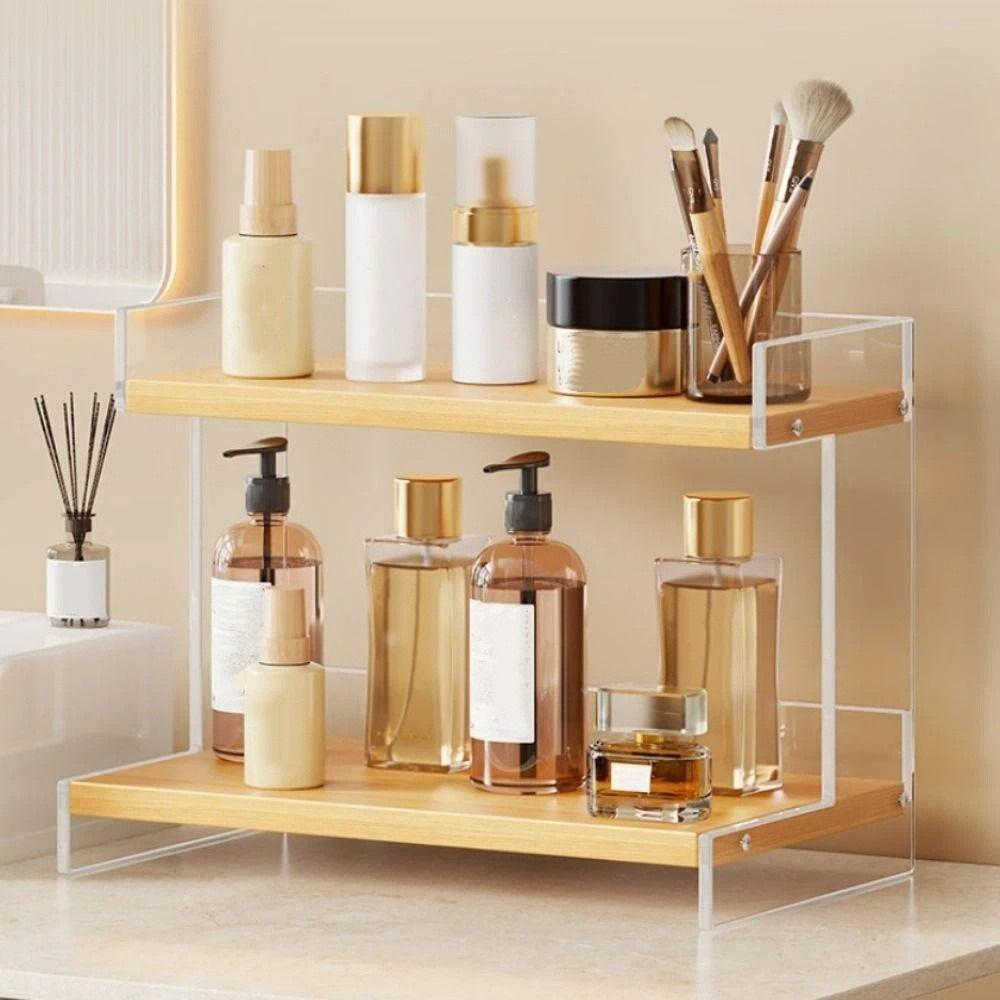 Multi-layer Design Counter Storage Shelf Vanity Sink Organizer Bathroom Countertop