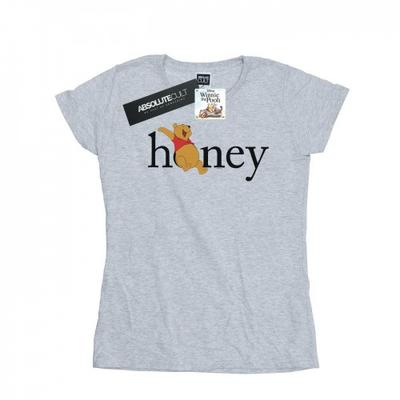 Camiseta feminina/feminina de algodão Winnie The Pooh Honey