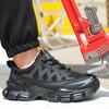 New Quality Work Safety Shoes Men Breathable Lightweight Work Sneakers Steel Toe Shoes Puncture-Proof Security Work Shoes Men