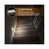 [2 Pack] Night Light with Motion Sensor Closet Lamp with 3 Lighting Modes (auto/on/off) for Stairs, Hallway, Wardrobe, Warm White [energy Class A++]