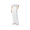 Li Ning Sports Lifestyle Series Straight Loose Sports Casual Pants Unisex Bottoms White AKLS978-2