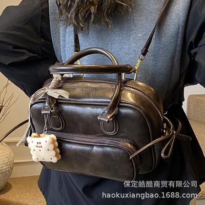 Retro Bag Women's Large Capacity 2025 New Autumn and Winter Casual Shoulder Messenger Tote Bag Multi-functional Backpack
