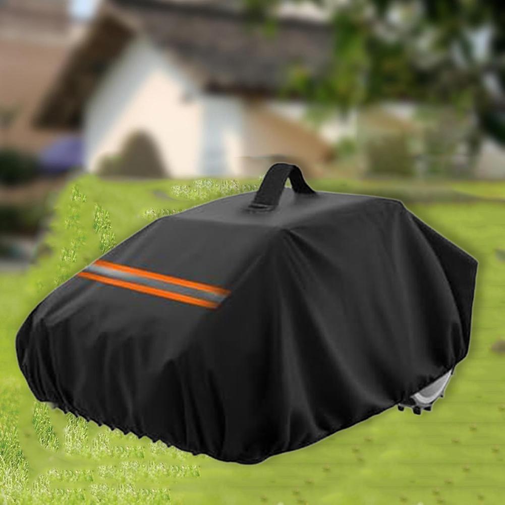 For robotic lawn mower dust cover 83 x 62 x 43 cm waterproof and UV resistant fabric with front light and handle