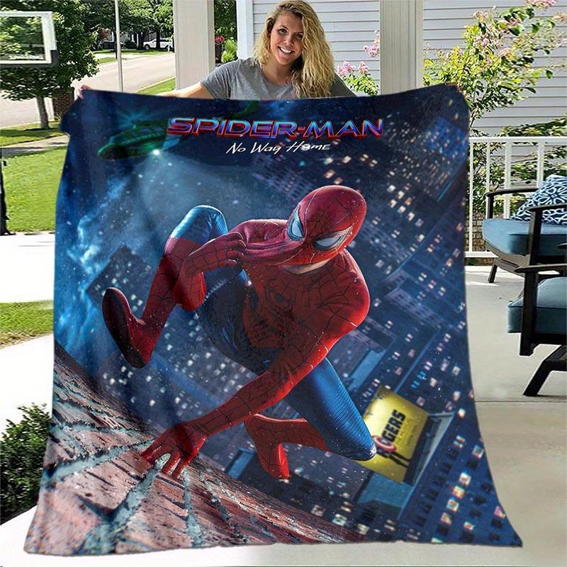 1pc Spider-Man Printing Blanket - Soft, All-Season Throw for Living Room, Bedroom,Personalized Gift with Adorable Cartoon Design