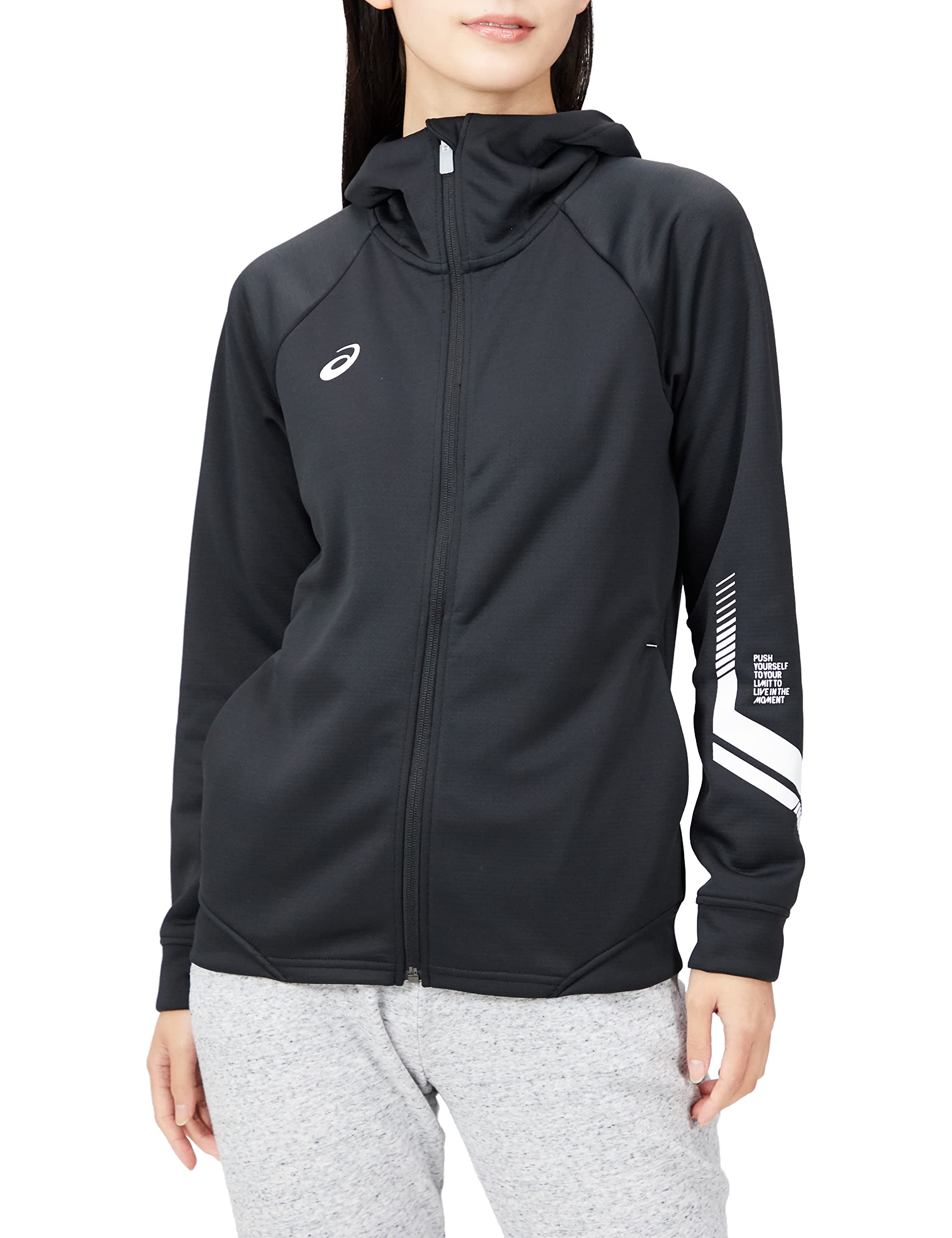 

Asics Толстовка с капюшоном на молнии LIMO Dry Sweat 2032C612 Женская тренировочная одежда