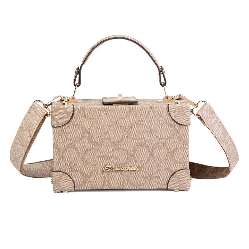 New portable box bag women's mobile phone bag versatile fashion shoulder messenger bag