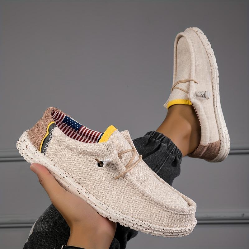 Scarpe da Uomo Tela Mocassini Comode Traspiranti Scarpe Casual da Uomo Scarpe da Guida Scarpe Vulcanizzate Scarpe Basse da Uomo Scarpe da Passeggio da Uomo
