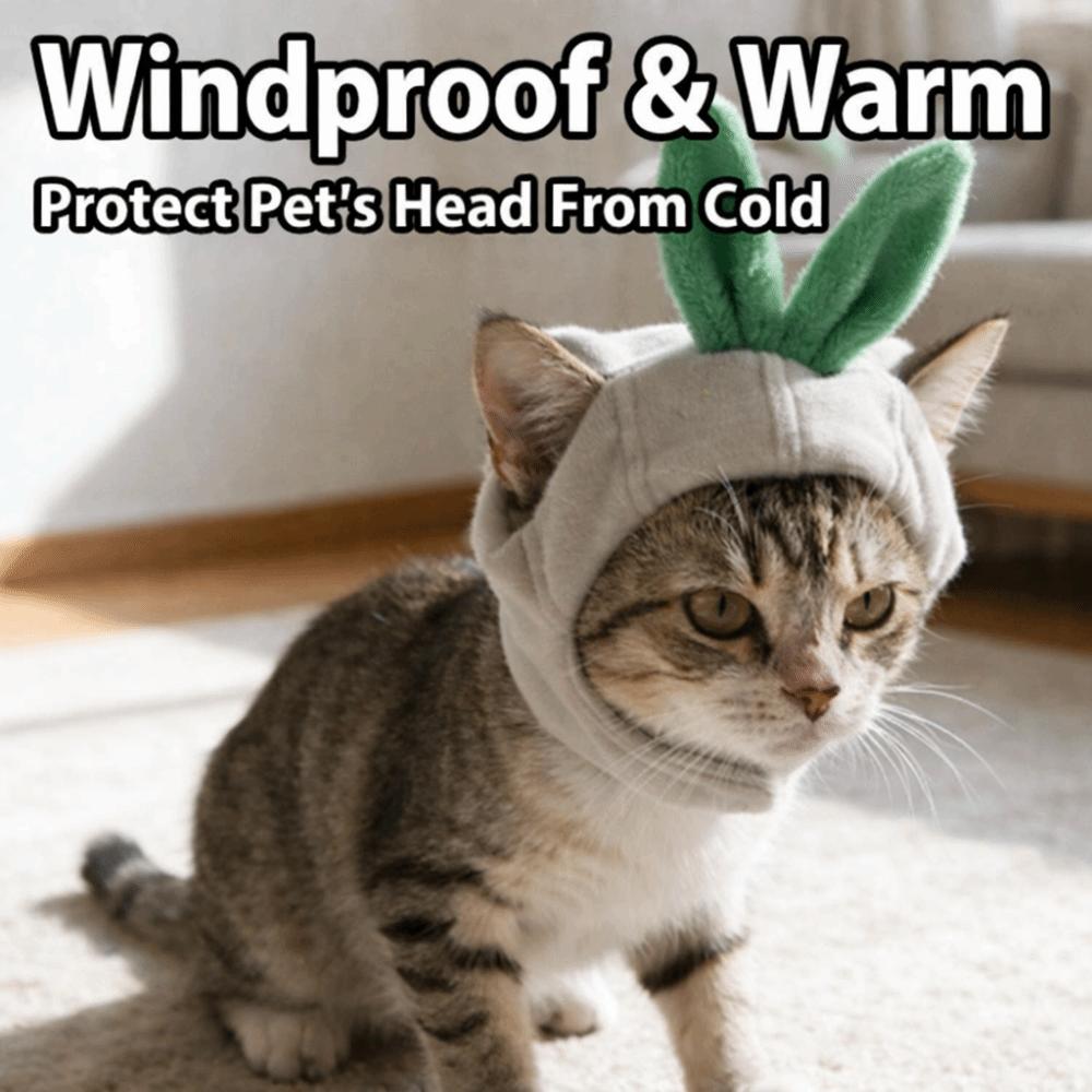Pet Supplies Funny Pet Garlic Hat Decorative Cosplay Style Pet Headwear Ear-Exposed Pet Decoration Hat Cat & Dog Use