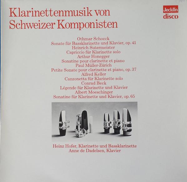 

LP Record HEINZ HOFER ANNE DE DADELSEN Klarinettenmusik Von Schweizer Komp DISCO556 JECKLIN Switzerlan Classical Used