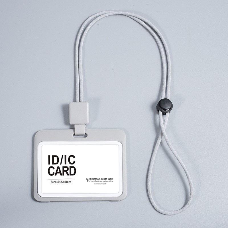 Autumn Rain Transparent Dual-Sided Retractable ID Badge Holder