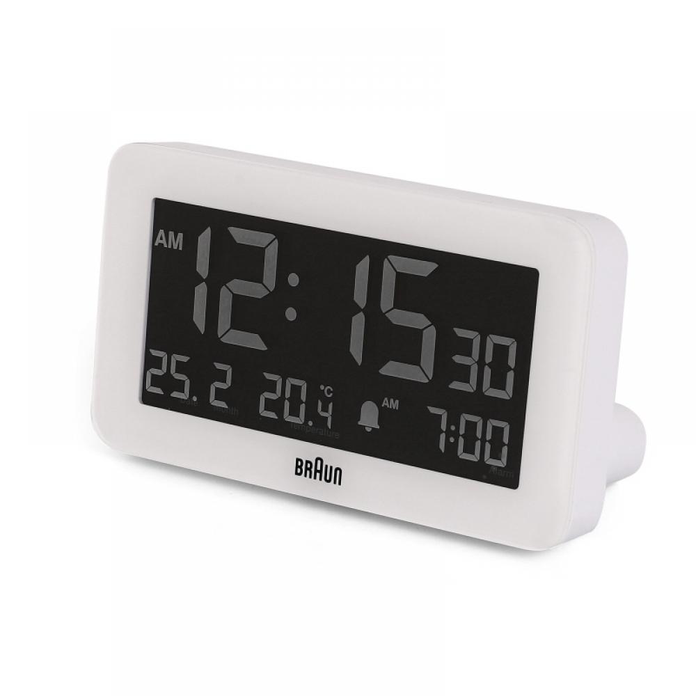 Ψηφιακό ρολόι γραφείου Braun Bc10w με ξυπνητήρι Crescendo καιρού