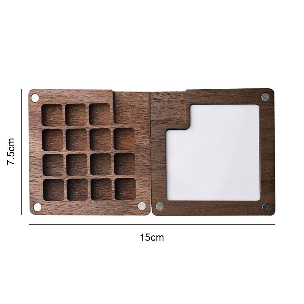 Professional Watercolor Painting Supplies Includes Wooden Palette with Multiple Grid Sections for Creative Artists Sets