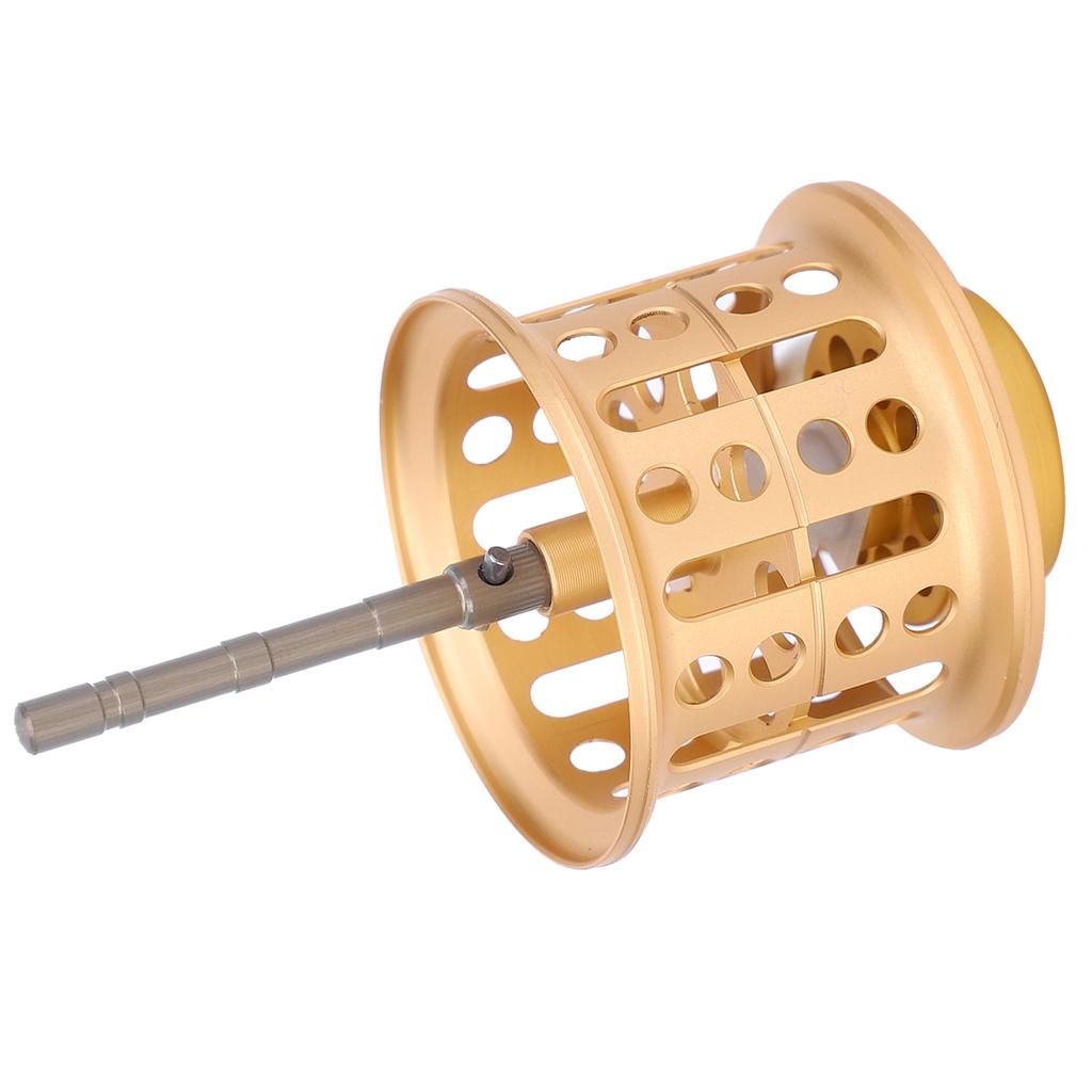 Vollmetall LowProfile Rollenumbau Rockspule Angelschnurrad Zubehör(golden )