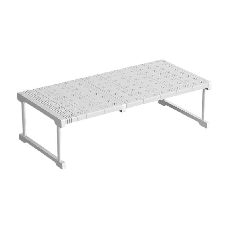 Expandable Wardrobe Organizer Adjustable Storage Shelf for Cabinets and Closets Use Carbon Steel Organization Rack