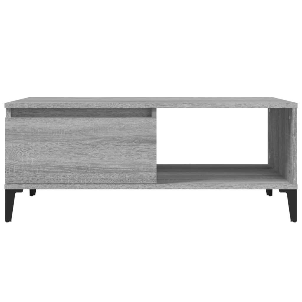  Coffee Table, Grey Sonoma Oak 90x50x36.5 Cm, Wood-based
