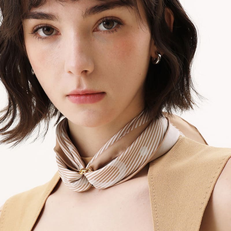 ONSZ Stripes Logo Diamond Silk Scarf