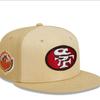 Nuovo Cappellino da Baseball Ricamato Squadra di Football Americano Raiders Sport all'Aperto Tesa Piatta Calotta Rigida Fibbia Regolabile Moda Trendy