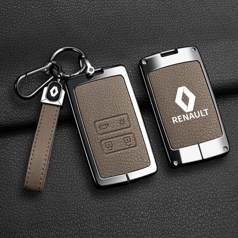 2026 Hot For Renault Interior Stickers Zinc Alloy Car Key Case Cover Shell For Renault Scenic Clio Laguna 2 3 4 5 Kangoo Fluence